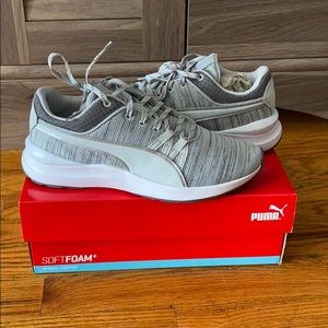 Women’s Puma Grey Knit Speckle Sneaker